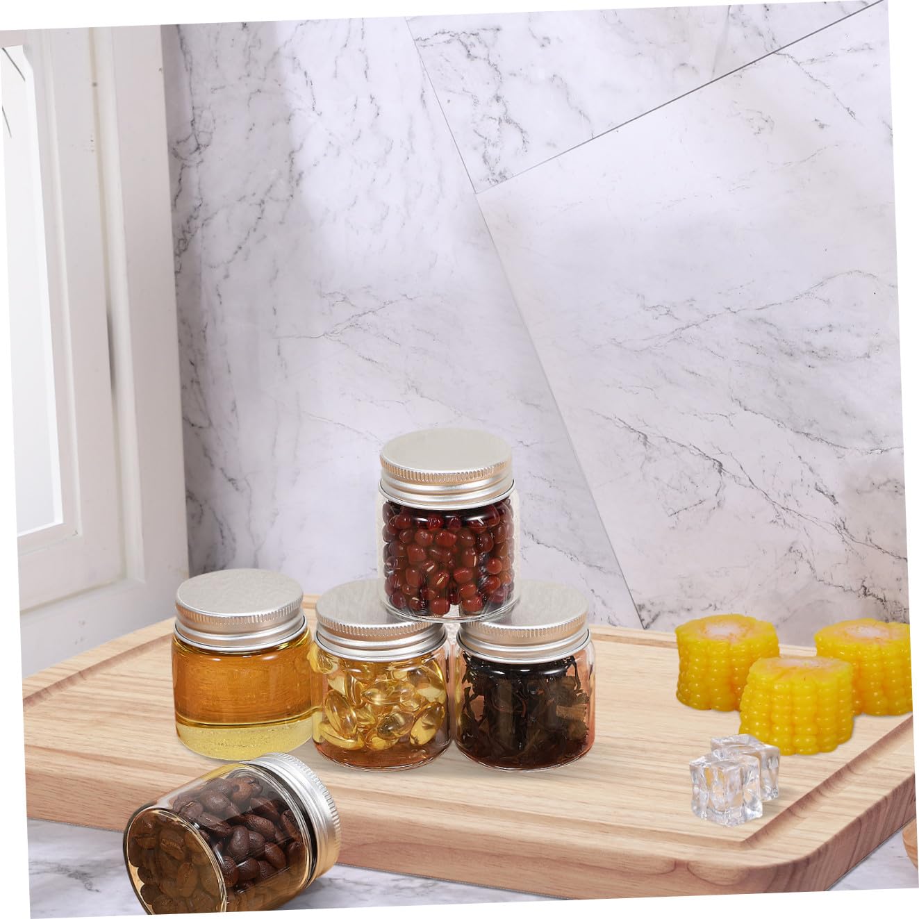 VANZACK Frascos de Vidrio 20 Piezas Pequeños con Tapa Sellada, de 50ml