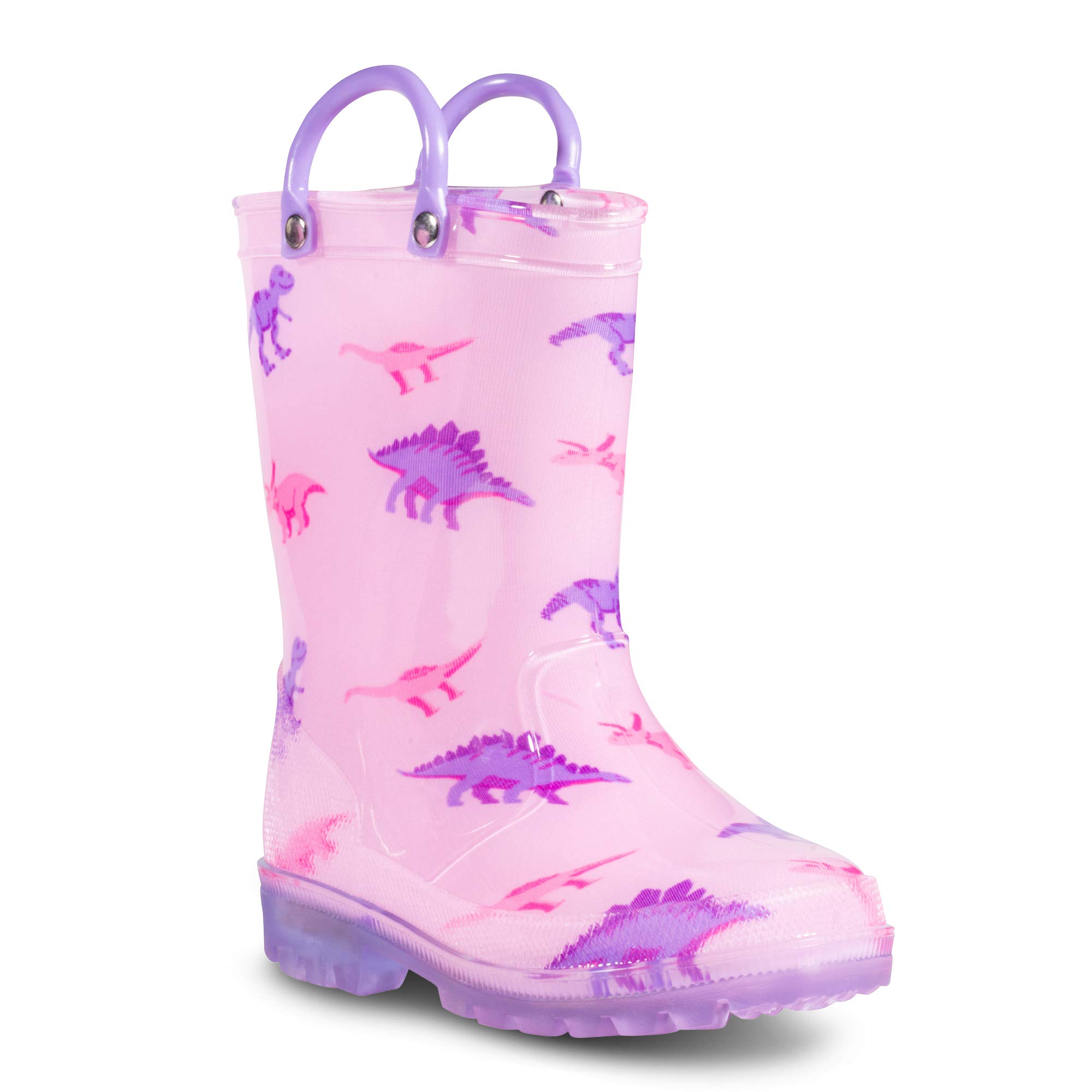 Zoogs Childrens Light Up Rain Boots For Little Kids Toddlers