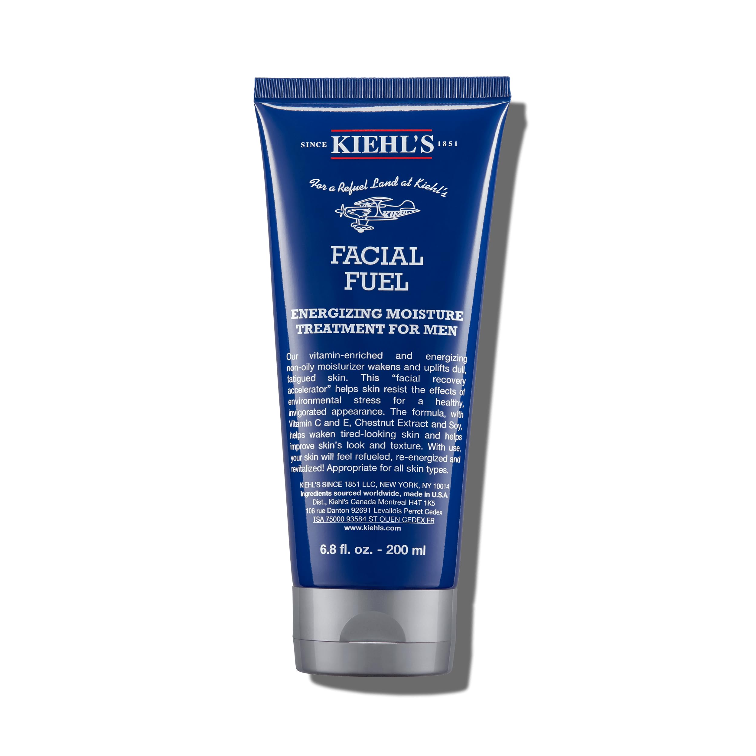 Kiehl's Facial Fuel Moisturizer, Men's Face Cream, with Vitamin C and Caffeine that Contain Antioxidants to Help Energize and Reduce Dullness, Non-Greasy, Paraben-free, Sulfate-freeKiehl's Facial Fuel Moisturizer, Men's Face Cr…