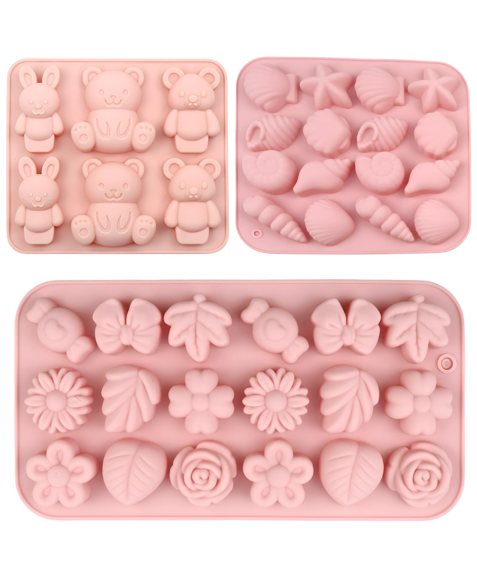 3PCS Candle Mould Silicone, Flower Candle Mould for DIY Chocolate, Soap, and Candle Making, Reusable Silicone Mould for Crafts, Party and Gift Projects-picture-31