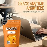 Vista 4 de Oh! Nuts Mango seco – 12 oz – Rebanadas de frutas secas – Menos azúcar añadido – Bocados de frutas deshidratados – Empaquetado en bolsa de cierre