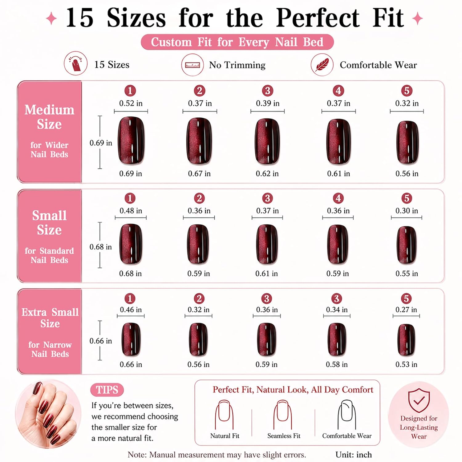 360 pcs Cat Eye Press on Nails for Women, 12 Colors Glossy Glitter Short Square Reusable in 15 Sizes，Natural Fake Nails Tips Fine Diamond Shine， Glossy Ombr with Salon Quality, Press on Nails Kit