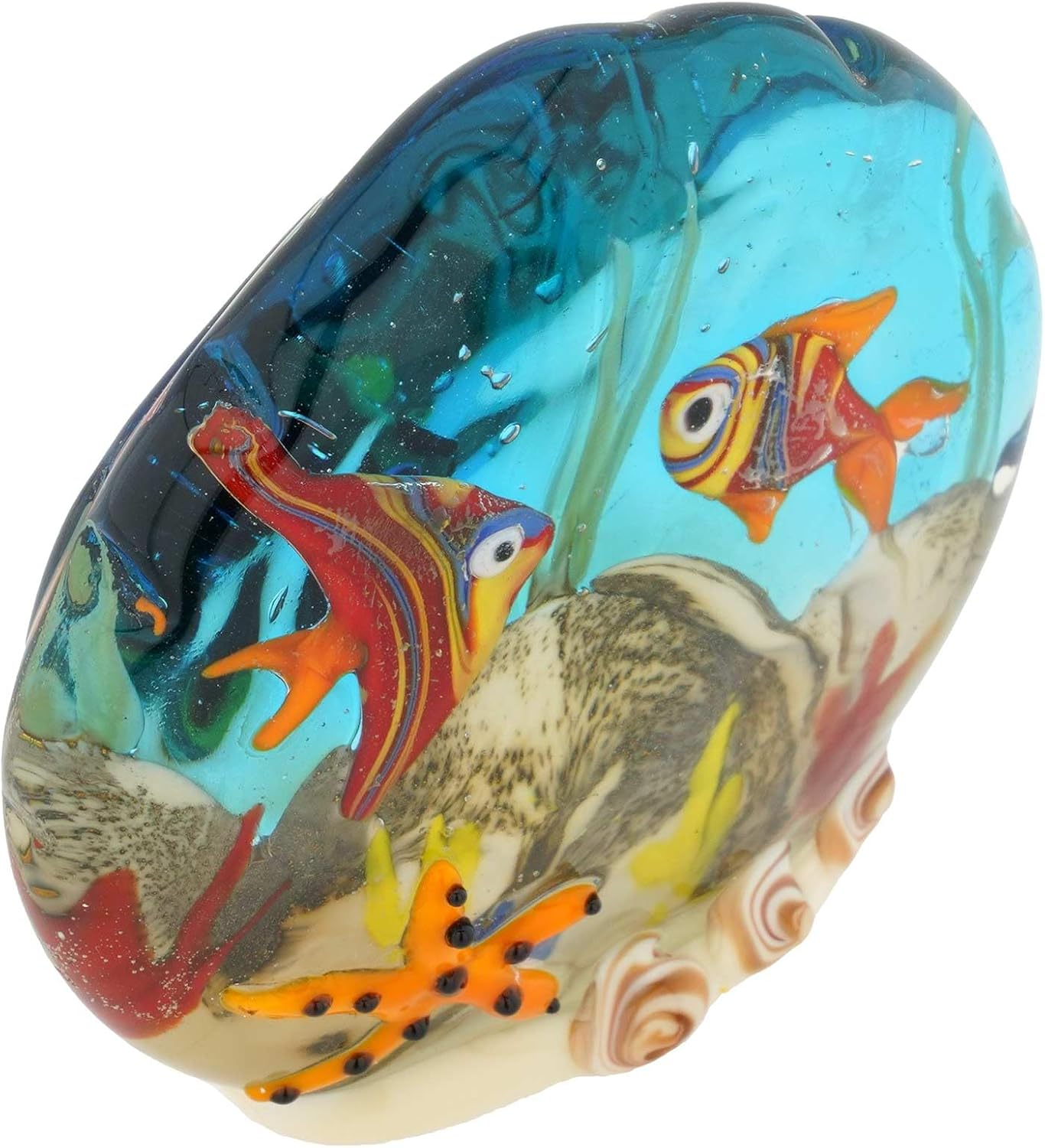 Glass Of Venice Murano Glass Sea Floor Aquarium Paperweight Sculpture