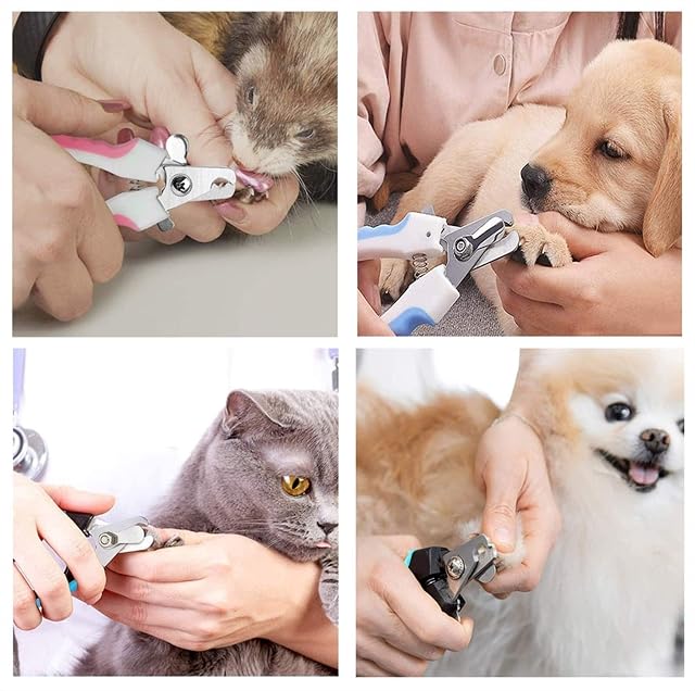 Foto 7 de 7 de Cortauñas Profesional Perro/Gatos con Protector de Seguridad para Evitar el Corte Excesivo y Lima de Uñas…