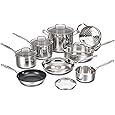 Cuisinart Chefs Classic Stainless Cookware 13-Piece Set, 77-13