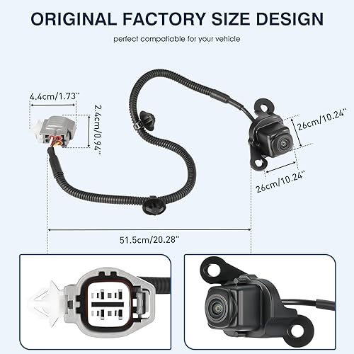 Miniatura 89 de Cámara de respaldo de visión trasera compatible con Ford Escape 2014 2015 2016, cámara de asistencia de respaldo de estacionamiento de seguridad