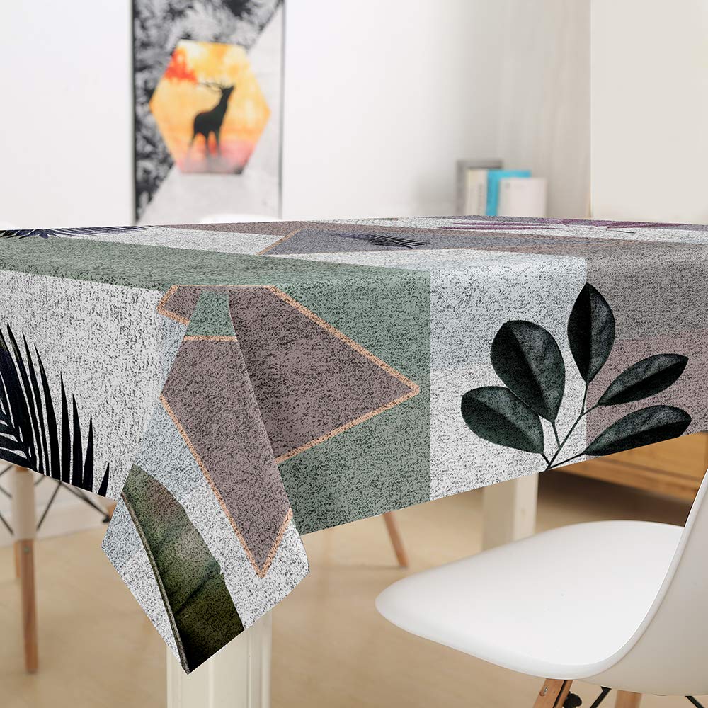 Mantel Hule Rectangular Hojas Verdes Impermeable Antimanchas PVC 140x250 Cm  Recortable Uso Interior Y Exterior 8435450436857, image size:1000x1000