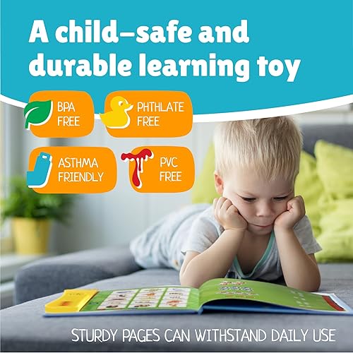 Miniatura 7 de Libro con sonido ABC para niños  Libro de aprendizaje de palabras y letras en inglés juguete educativo divertido Actividades de aprendizaje de