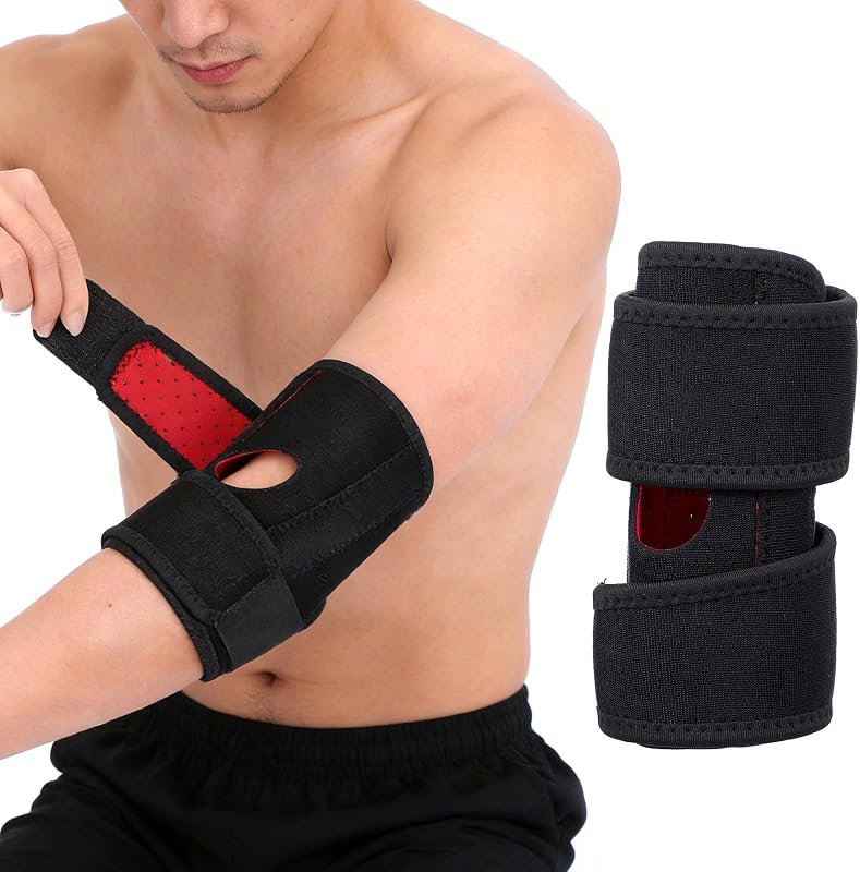 Elbow Brace for Tendonitis Women Men Elbow Pad Brace Support Tennis Elbows Compression Arm Sleeve Wrap Support with Adjustable Straps, Golfer's Elbows Sprains/Strains Pain