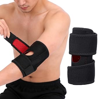 ElevateTech Elbow Brace for Tendonitis Women Men Elbow Pad Brace Support Tennis Elbows Compression Arm Sleeve Wrap Support with Adjustable Straps, Golfers Elbows Sprains/Strains Pain