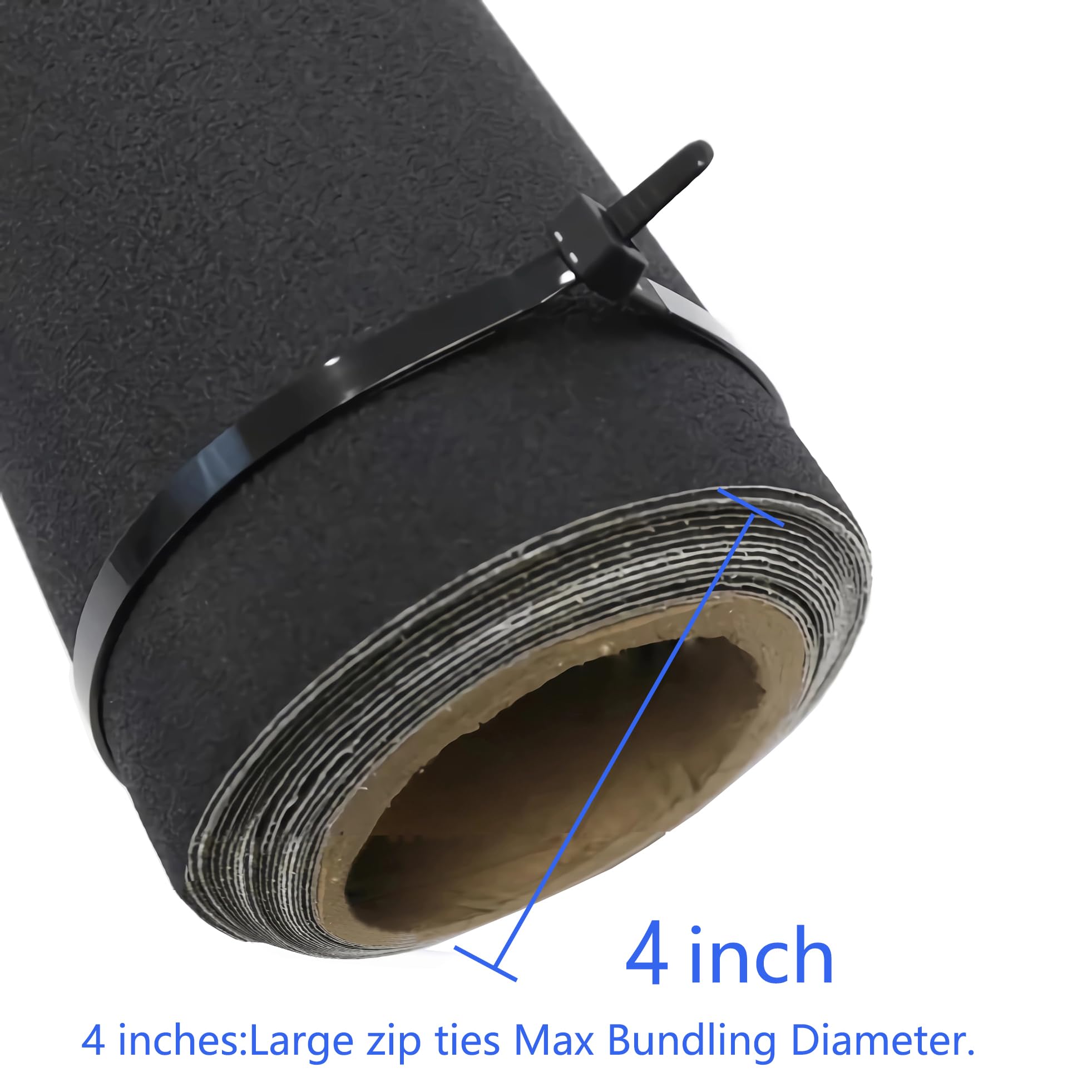 35,6 cm robuste Kabelbinder – 27,2 kg Zugfestigkeit, wetterbeständig, für den Außenbereich, schwarz, 150 Stück