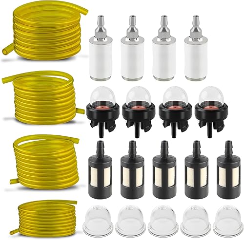 Miniatura 5 de Manguera de línea de combustible de 4 tamaños y 4 pies para Zama Stihl Homelite Poulan Craftsman, Husqvarna, soplador de motosierra con filtros de