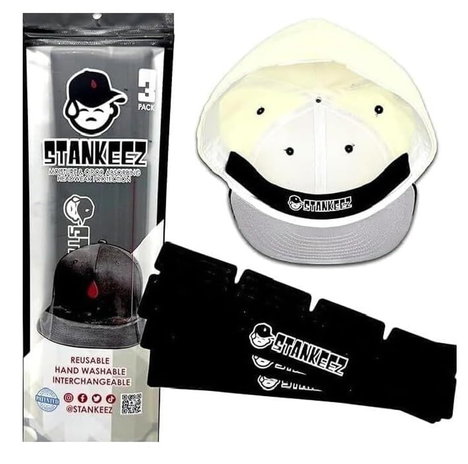 Stankeez Hat Liners 3pk