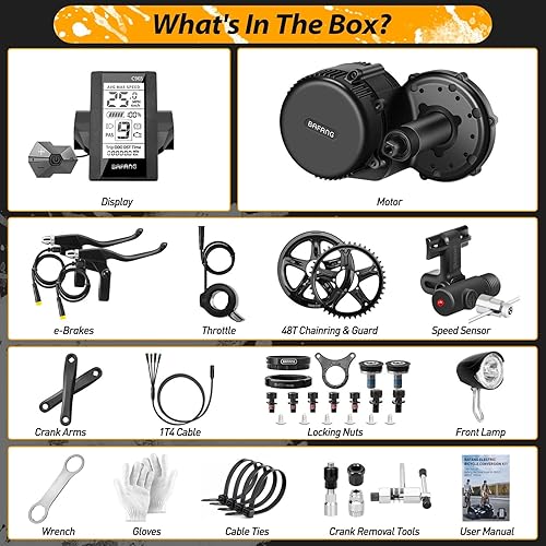 Miniatura 6 de BBS02B 48V 500W Mid Drive Electric Bike Motor Ebike Kit de conversión para bicicleta de montaña Bicicleta de carretera
