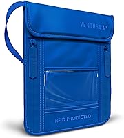 Vista 90 de Venture 4th bolsa de cuello de viaje con traba RFID, gris), V4-01-NP-GR