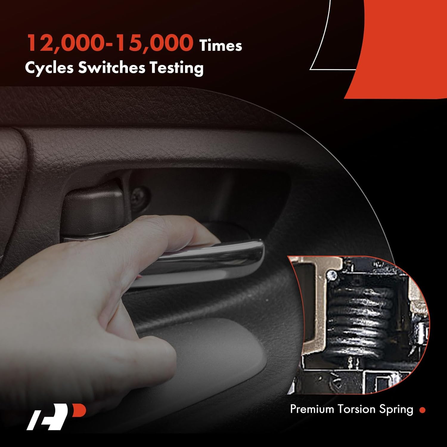 A-Premium Front or Rear Left Driver Side Interior Door Handle Compatible with Nissan Murano 2009-2014, Beige Housing with Chrome Lever, Replace# 80671-1AN1A