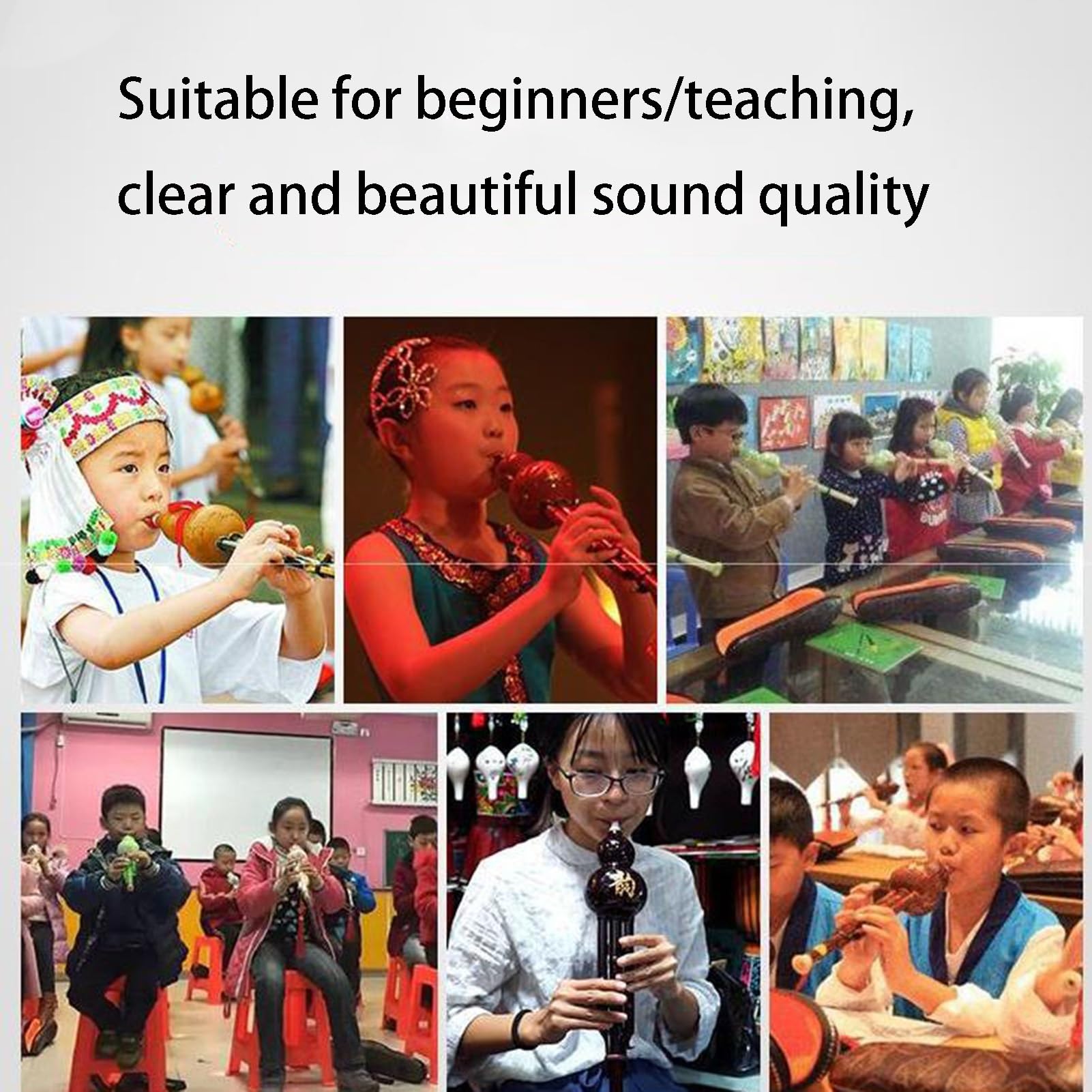 Hulusi, Chiny Ręcznie robiony bambusowy flet Hulusi Etniczny instrument muzyczny Tradycyjny instrument z futerałem do przenoszenia dla początkujących (klawisz C)(B flat)