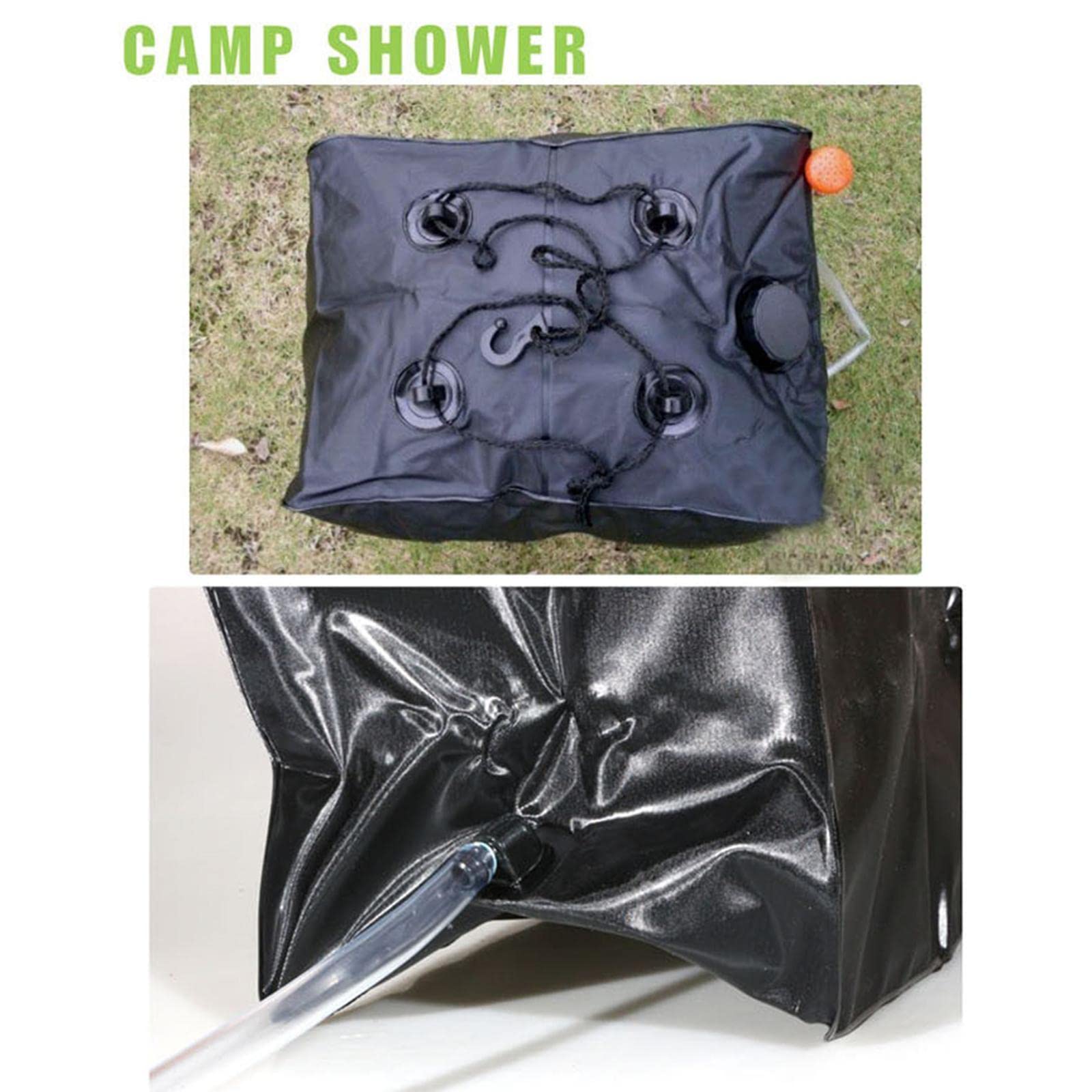Almencla Sac de Bain Solaire Chauffant de 40 L pour Le Camping et La Randonnée