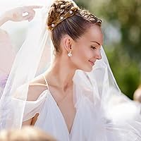 Vista 6 de 40 horquillas para el pelo de boda nupcial, pinzas de pelo con diamantes de imitación en forma de U, accesorios de peinado de boda, accesorios