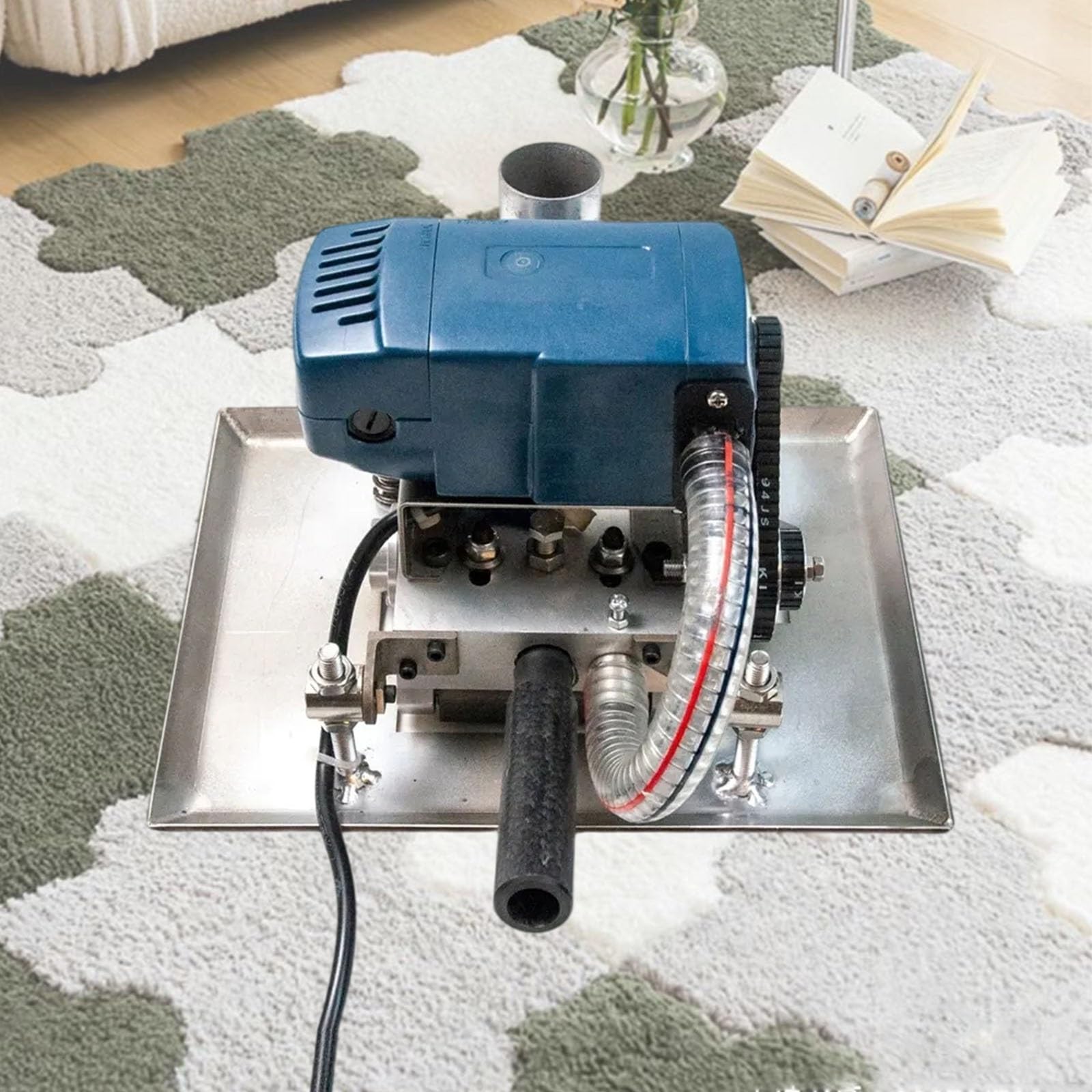 Máquina de corte plano de alfombras, máquina de corte plano de alfombras de 15000 rpm for alfombras, obras de arte de mechones de alfombras de pila de corte y bucle