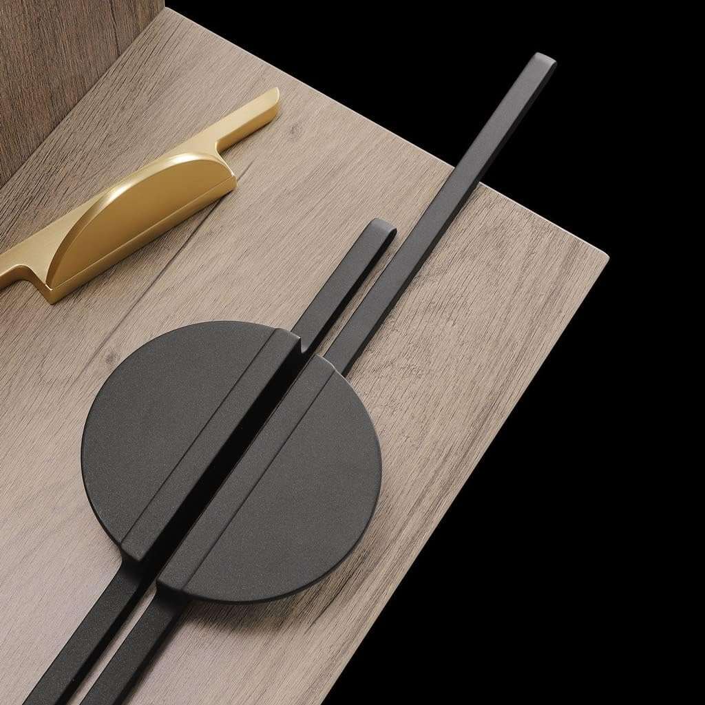Gold Grey Round Counter Cabinet Door Drawer Handle Kitchen Cabinet Door Knob Furniture Hardware(Gray)