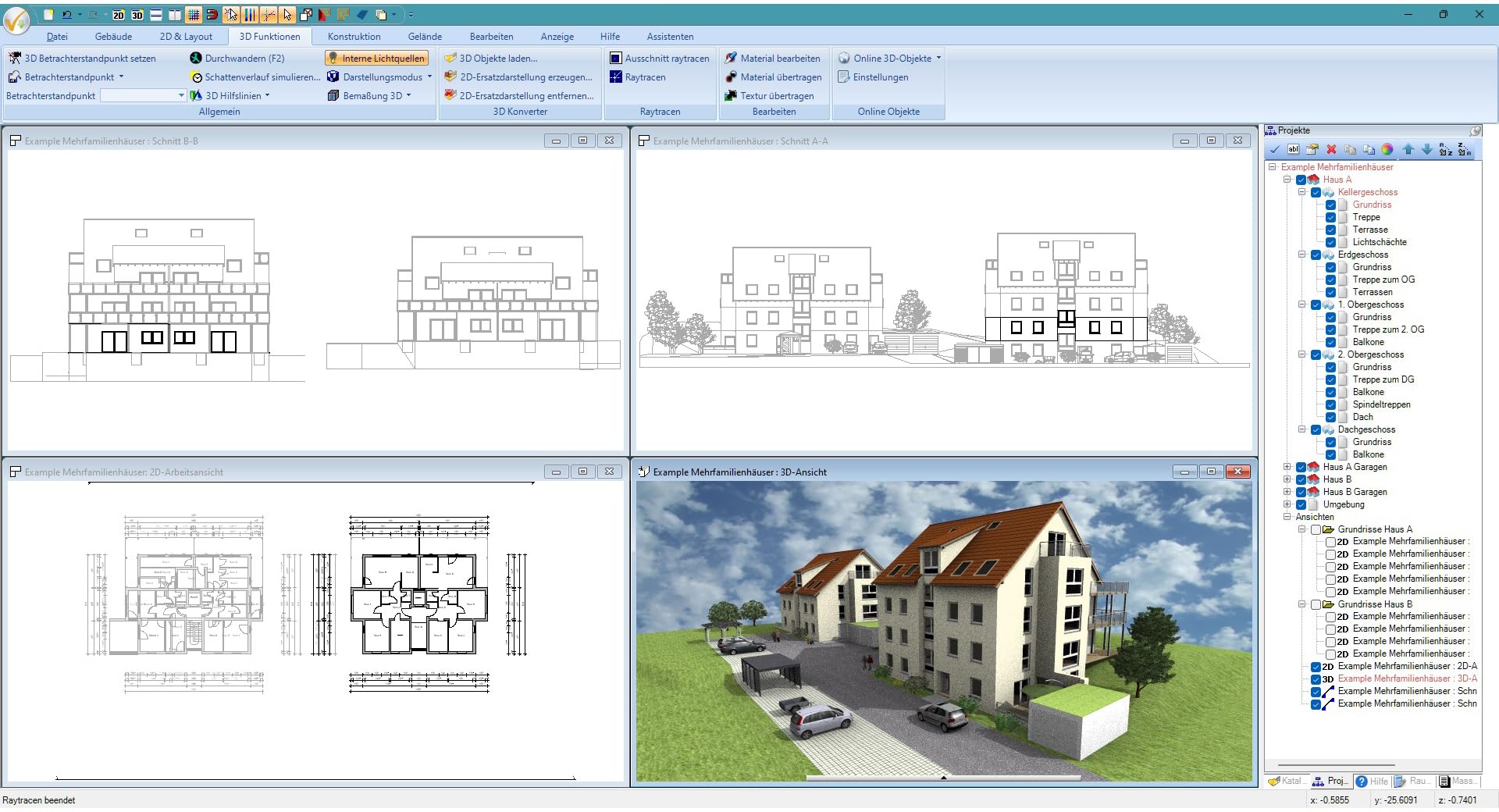 3D CAD 12 Professional - Profi-Software für Hausbau-Planung in 3D und 2D mit Elektroplanung für Win 11, 10