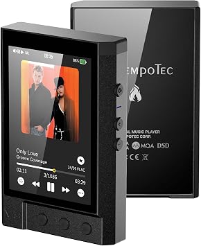 Variations V3 Blaze Digital Audio Player and HiFi Music Player2*AK4493SEQ,4*SGM8262, 4.4mm&3.5mm Headphone Output Port.Output Power up to1650mW@32/4.4mm+Protective Case-Black or Green