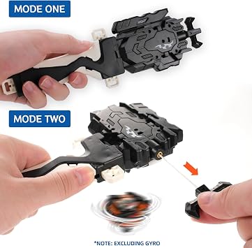 2 Pack String Launchers and Grips, Only Work with Burst Tops(Black+Golden)