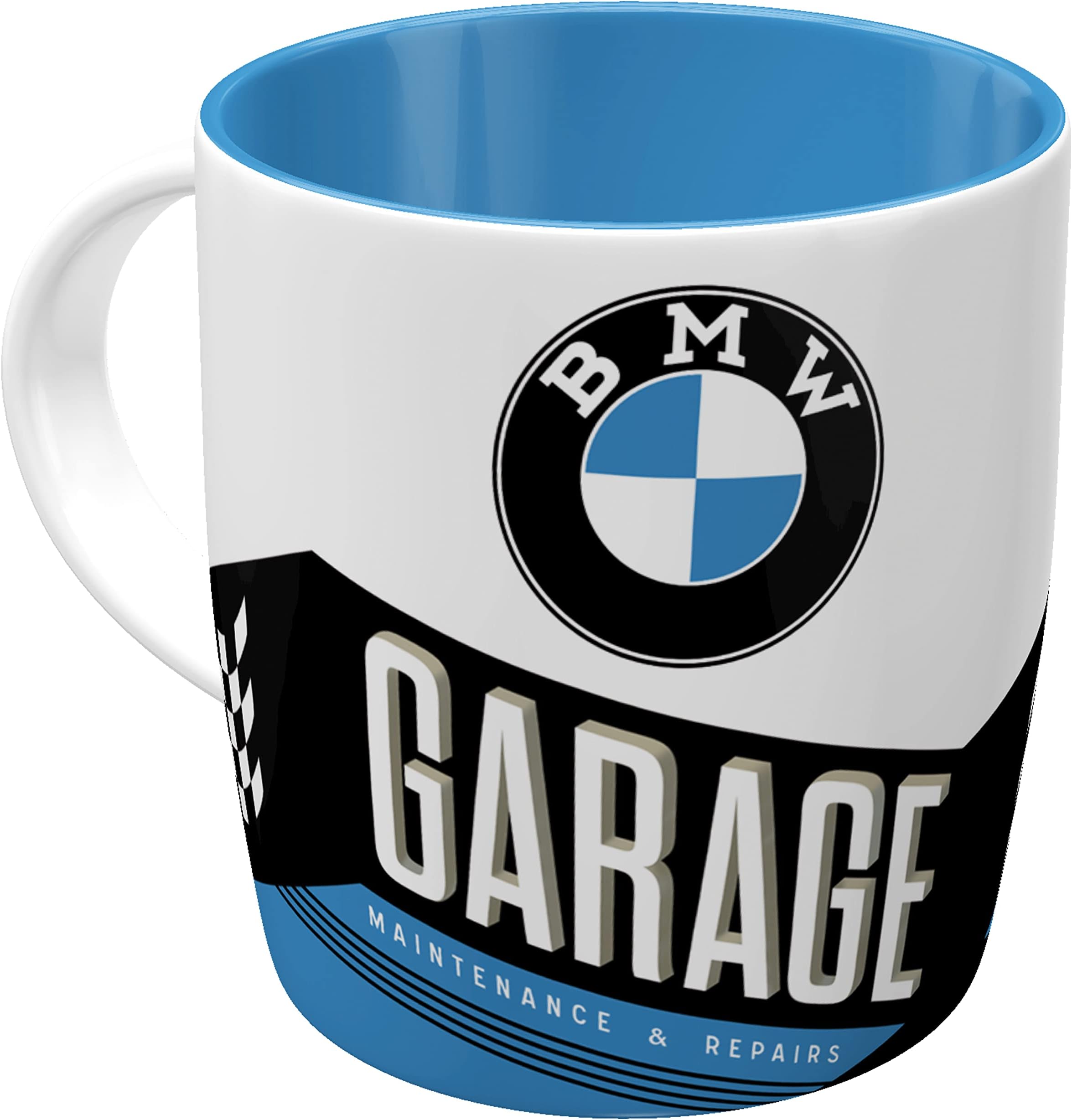 Retro Coffee Mug 330ml BMW - Garage - Gift Idea for BMW Accessories Fans Original Licensed Product (OLP) Ceramic Mug Vintage Design