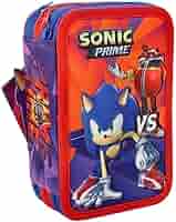 Safta SONIC CY - Astuccio Doppio Bambino, Astuccio Per Bambini