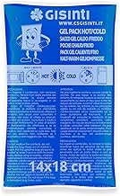 Gisinti Kit Ghiaccio gel riutilizzabile Caldo Freddo Made in Italy Busta freezer e Microonde 1 Pezzo 14x18 Cm