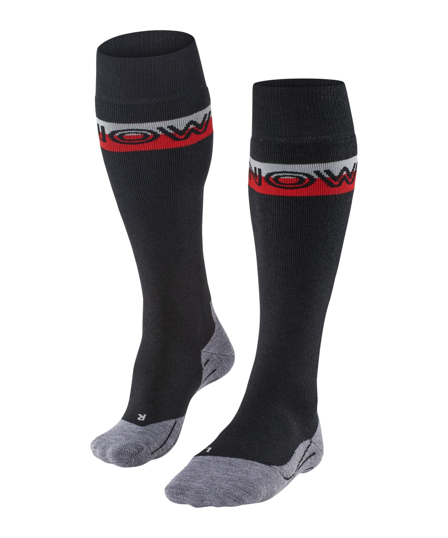 FALKE Mężczyźni Skarpety narciarskie SK2 Intermediate M Kh Wełna ciepłe grube 1 Para, Czarny Black-Mix 3010, 39-41