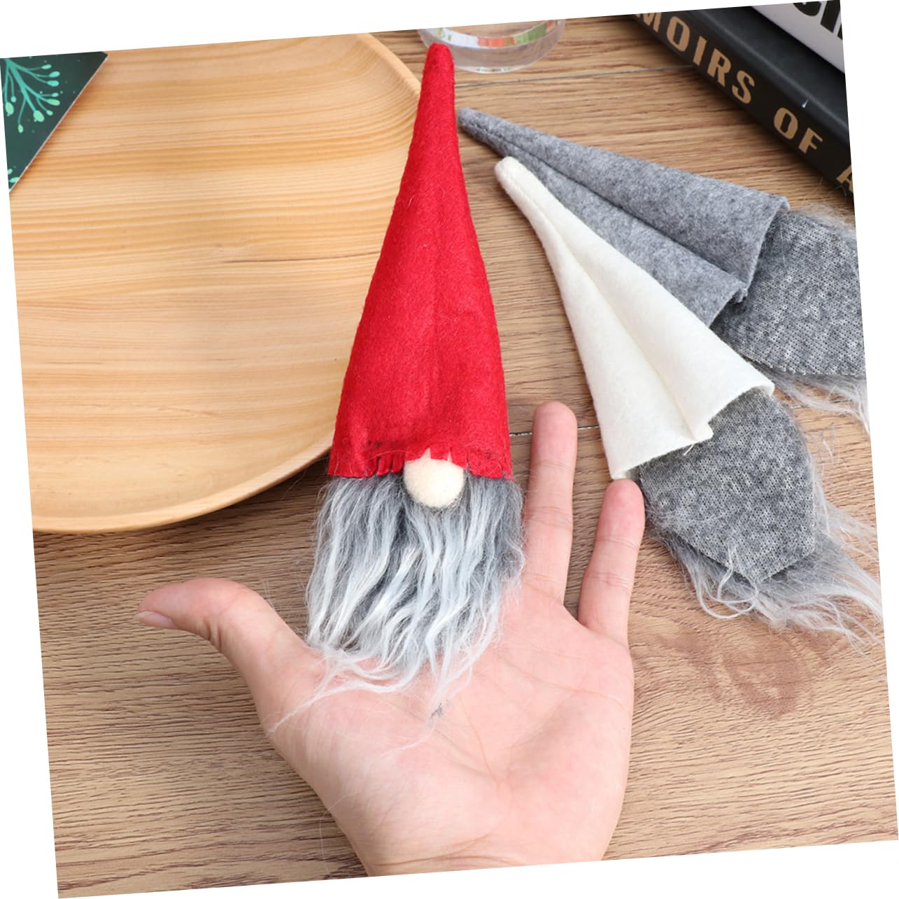210 STK Weihnachtsflaschen-Set Weinflasche Gnomenhut Hut Für Getränkeflaschen Weihnachtsschmuck Für Zu Hause Weihnachtspullover Tischdekoration Für Die Weihnachtsfeier Nicht Gewebt IMIKEYA