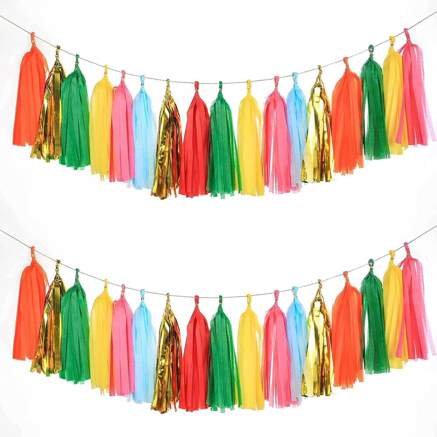 35 PCS Assembled Taco Bout a Party Tassel Garland Tissue Paper Tassels Banner DIY Kit Baby Shower Party Taco Tuesday Fiesta Party Bachelorette Llama Party Decorations