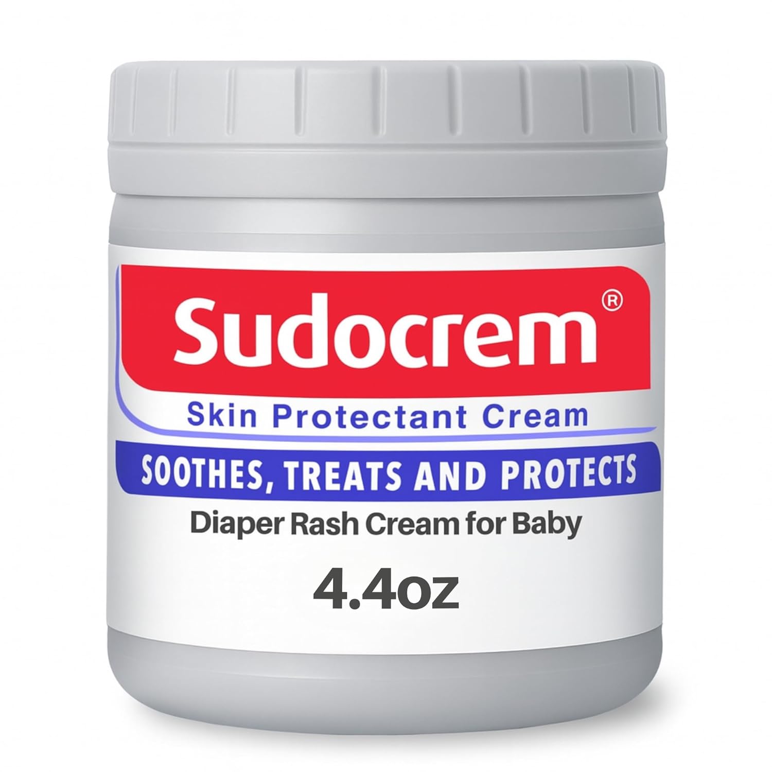Sudocrem Diaper Rash Cream for Baby’s Skin, Triple Action Diaper Rash Paste that Soothes, Treats and Protects, 15.29% Zinc Oxide Cream – 4.4oz (125g)