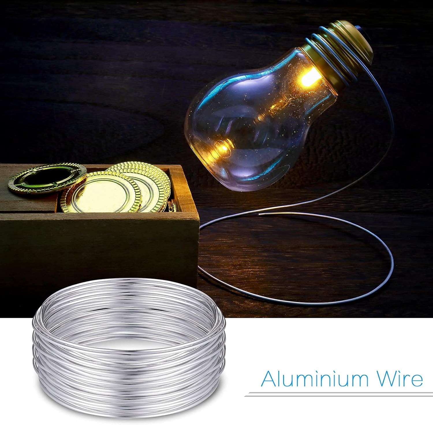 Zocipro Aluminum Craft Wire 12 Gauge, 66 Feet 2mm Thick Bendable Sculpting Flexible Wire for Bike Modelling Skeleton - Image 4