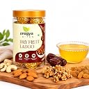 AROGYA- BITES Dry Fruit Laddu | Dates Sweetened Mixed Dry Fruits Ladoo | No Added Sugar | Healthy Energy Laddu | Rich in Fiber & Natural Energy gallery image