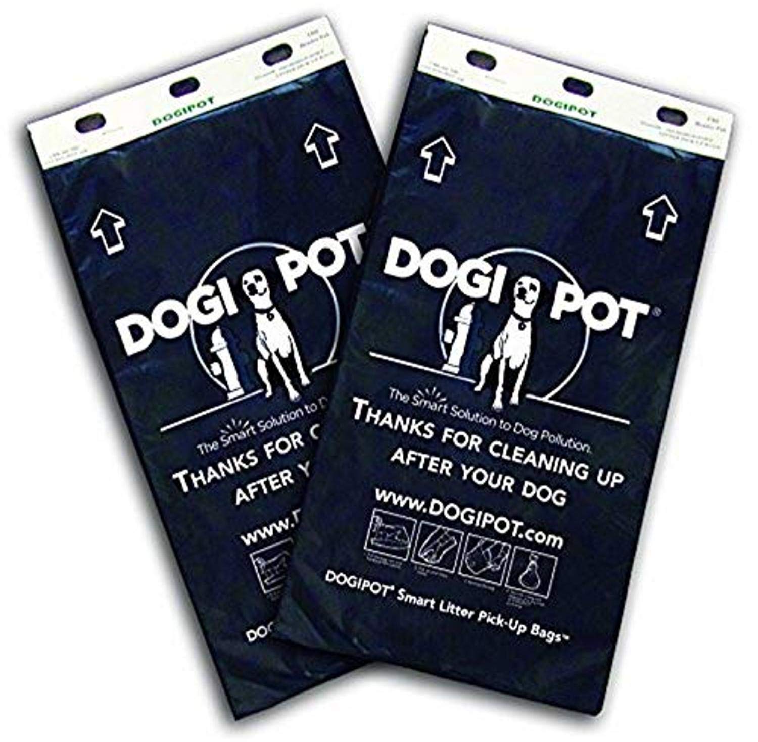 DOGIPOT 2,000 Smart Litter Pick Up Bags, 20 Header Pack Case