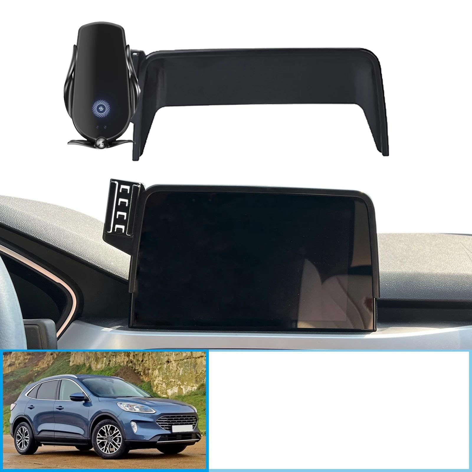Uchwyt Samochodowy na Telefon dla Ford Kuga MK3 3d ST-Line 2019-2022, uchwyt samochodowy na telefon komórkowy 8 cali uchwyt GPS stojak na nawigację