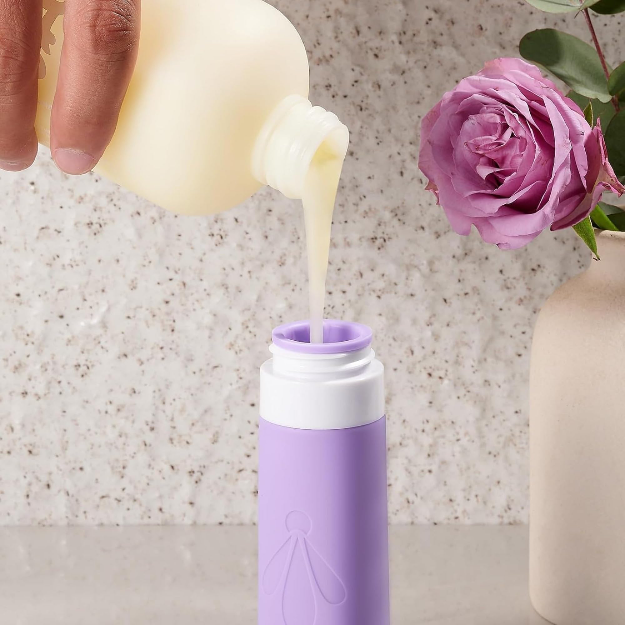 VIVUE 17 Pack Silicone Travel Bottles Set, Reusable Travel Lotion Bottles for Toiletries, BPA Free Leak Proof Squeezable Refillable Travel Containers For Shampoo, Lotion, Soap, Liquids Organizer - Image 6 thumbnail