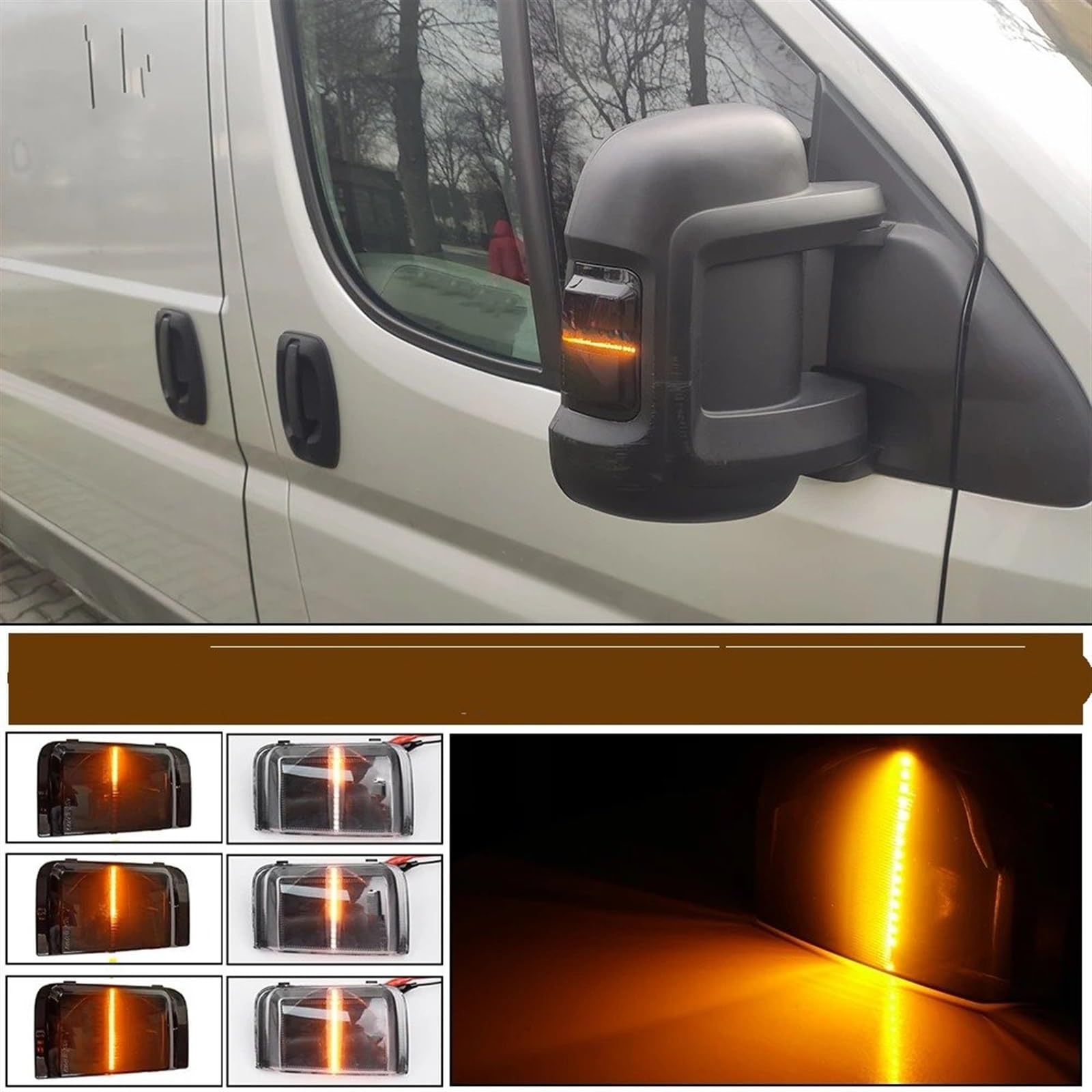 luce Segnale Svolta 2 Pezzi Per FIAT Per DUCATO 2006 2007 2008 2009 2010 2011 2012 2013 2014 2015 2016 2017 2018 2019 Luce Specchio Indicatore Direzione Dinamico LED Auto Indicatore Direzione laterale