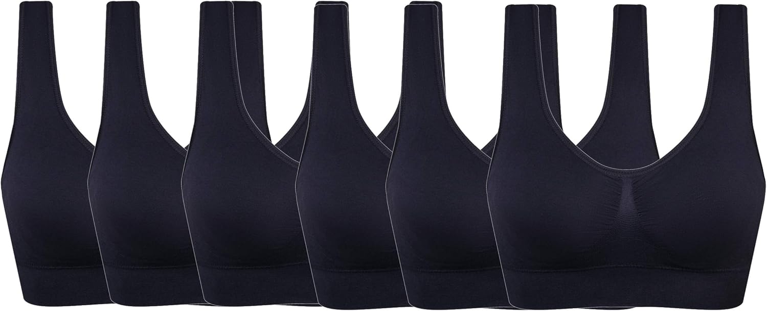 Women's Comfort Workout Sports Bra Low-Impact Activity Sleep Bras
