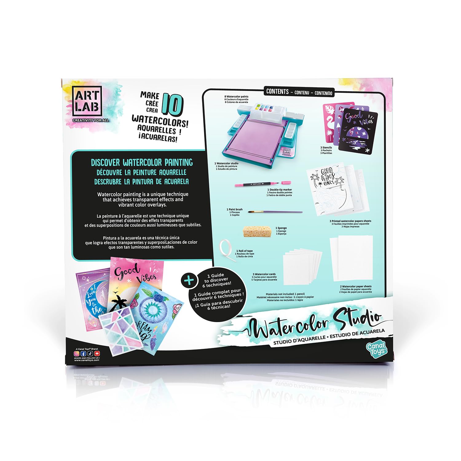 Canal Toys - Art Lab - Akwarela Malarstwo Studio od 6 lat - Sztuka 011