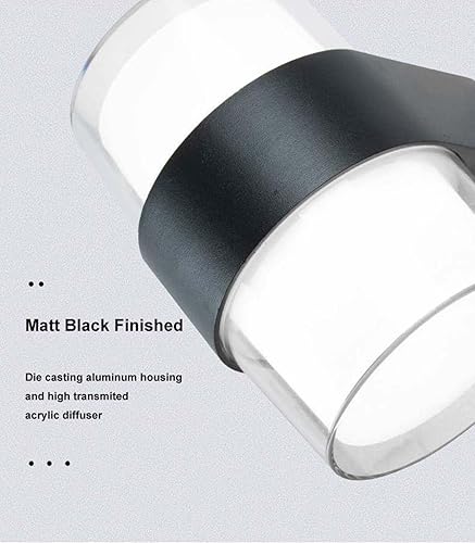 Miniatura 8 de Luces de pared para exteriores, 10W 6000K blanco frío impermeable IP65 aluminio  Luz de pared LED para exteriores e interiores, luz de porche de