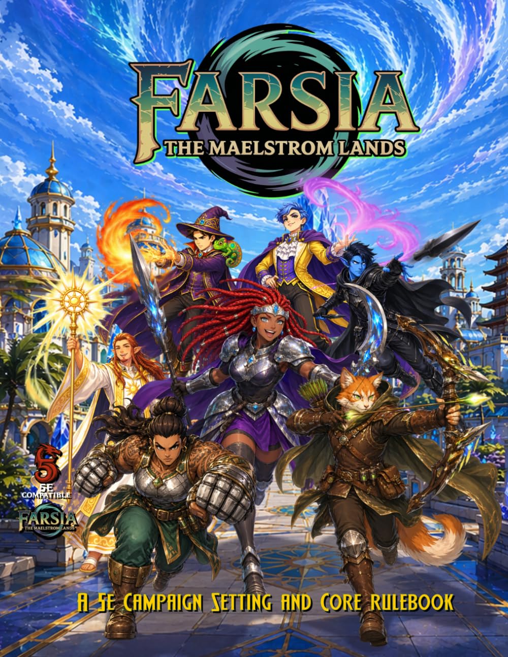 Farsia: The Maestorm Lands: A 5e Campaign Setting and Core rulebook (Relentless Fiction Dnd 5e compatable supplements.)