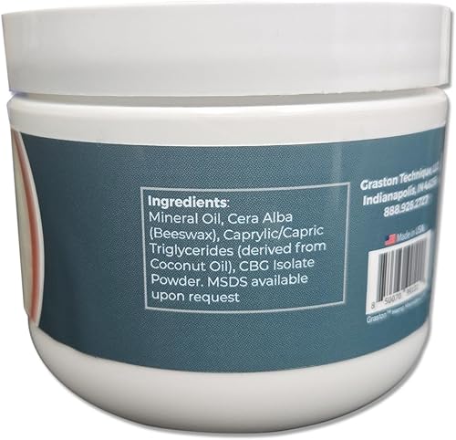 Miniatura 8 de Graston Crema de masaje de cáñamo 4oz  Crema hidratante de cáñamo para relajación y piel suave  Paquete de 1