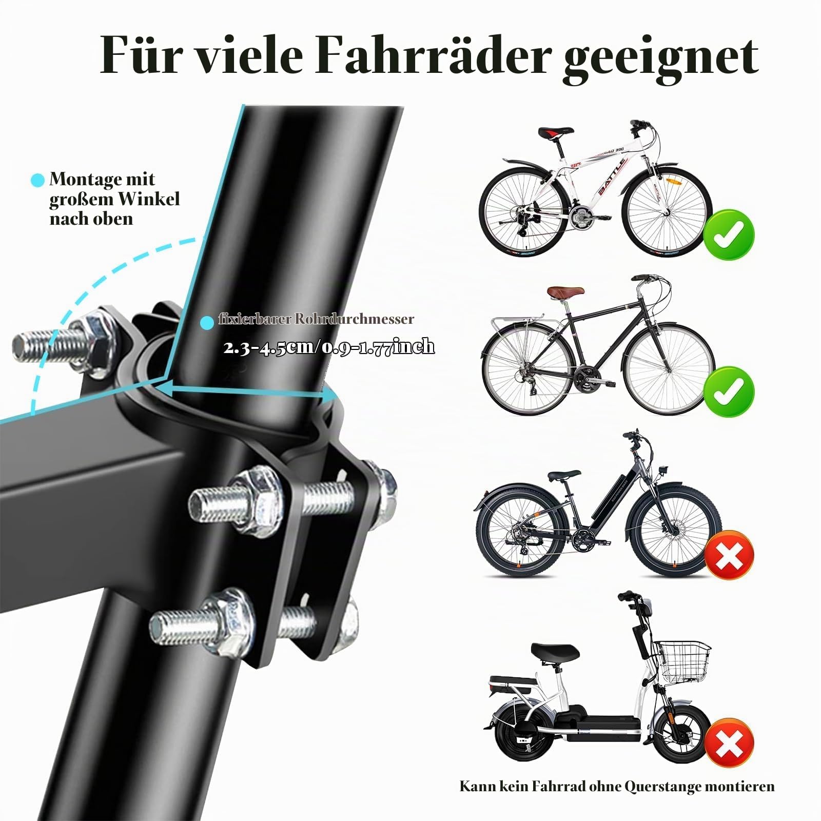 auvstar Kindersitz Fahrrad Vorne,Mountainbike Kindersitz,Kinder Fahrradsitz mit Pedalen,Fahrradsitz Kinder Vorne,Kinderfahrradsitz für Mountainbikes,Cityräder,Falträder