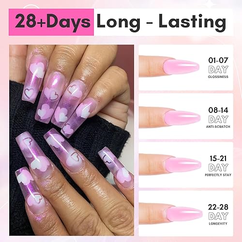 Miniatura 6 de Makartt-Gel de uñas de polietileno 1.7 oz (50 ml), constructorextensiónrecubrimientofortalecedor 3D, multifuncional, larga durac., pmanicura