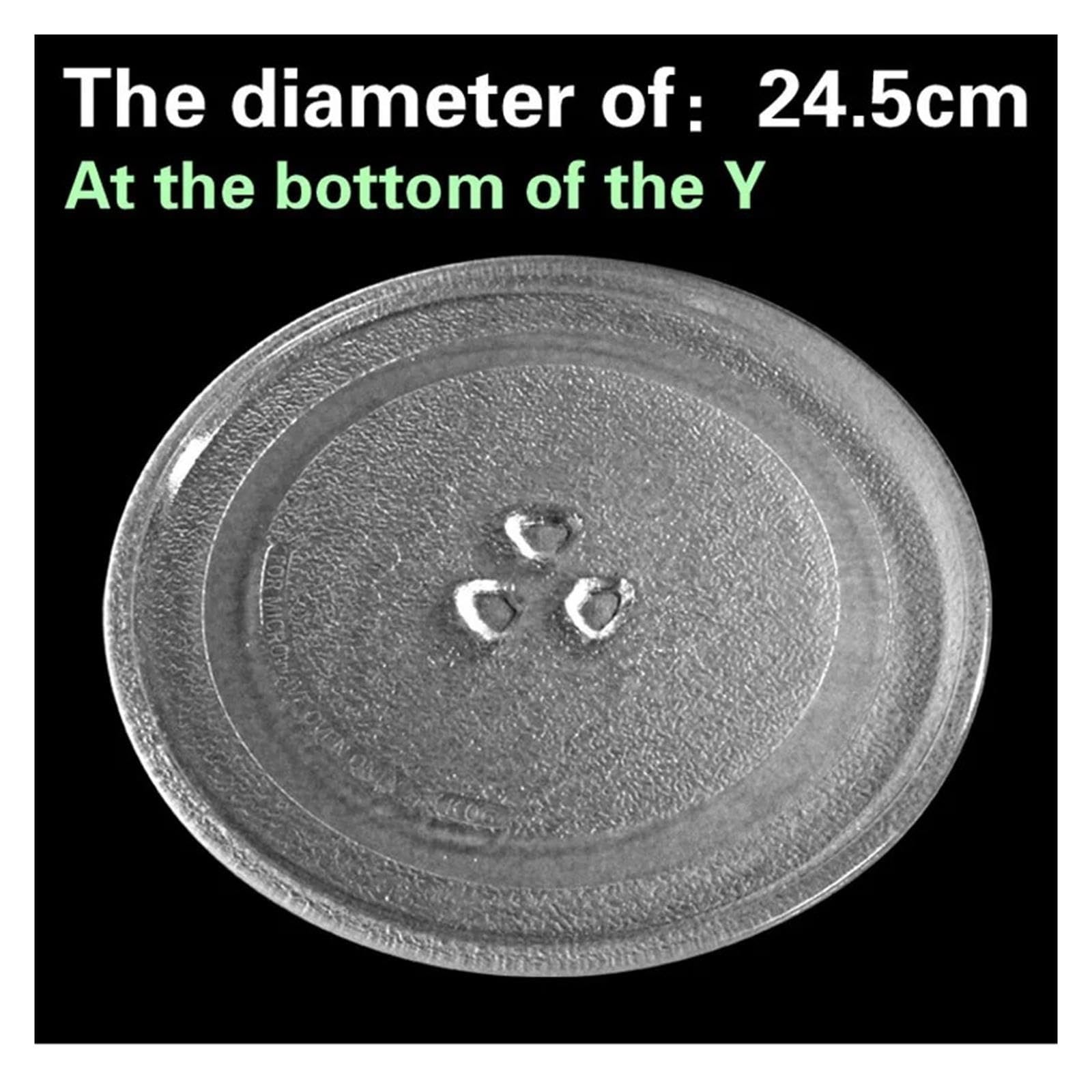 Plato giratorio de vidrio for microondas