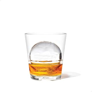 TOSSWARE RESERVE 8oz Stacking Rocks Glasses - Set of 4 Unbreakable Plastic Whiskey Tumblers, Dishwasher Safe, Heat Resistant, Clear